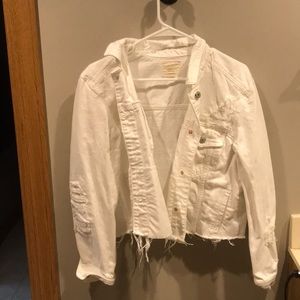 White denim jacket